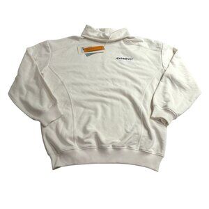 Ever-rever RE-HOO Oversized Turtleneck Sweatshirt in White
